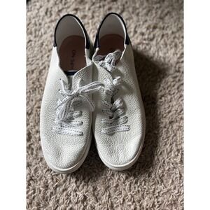 ON 34TH White Leather Sneakers Casual Comfort Walking Shoes Size‎ 6M